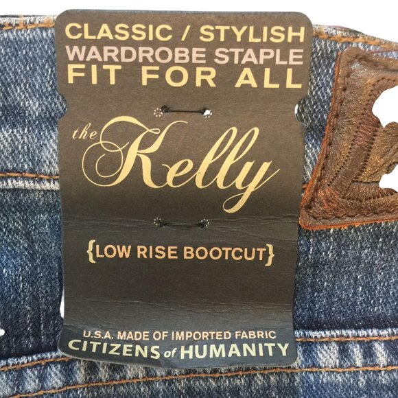 CITIZENS of HUMANITY KELLY Slight Distressing Low Rise Bootcut Leg Ladies Size 2 - Picture 3 of 5